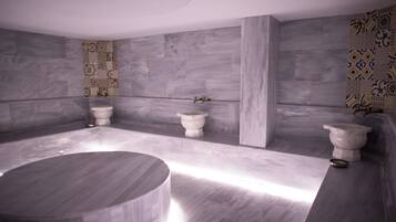 ซาวน่า, ห้องอบไอน้ำ, ที่อาบน้ำแบบตุรกี/ฮัมมัม, ทรีทเมนท์ดูแลผิว