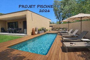 Pool - Air-conditioned Villa Louniceli near beach and shops (Zonza)