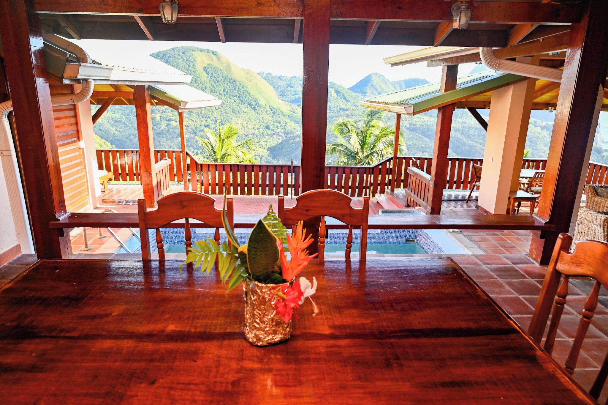 Casa, vista para a montanha | Área de estar