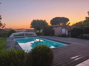 Terrace/patio - Maison d hotes Beauregard  (Donneville)