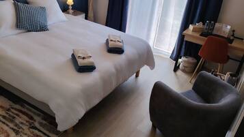 Comfort tweepersoonskamer, uitzicht op tuin | Een bureau, gratis wifi