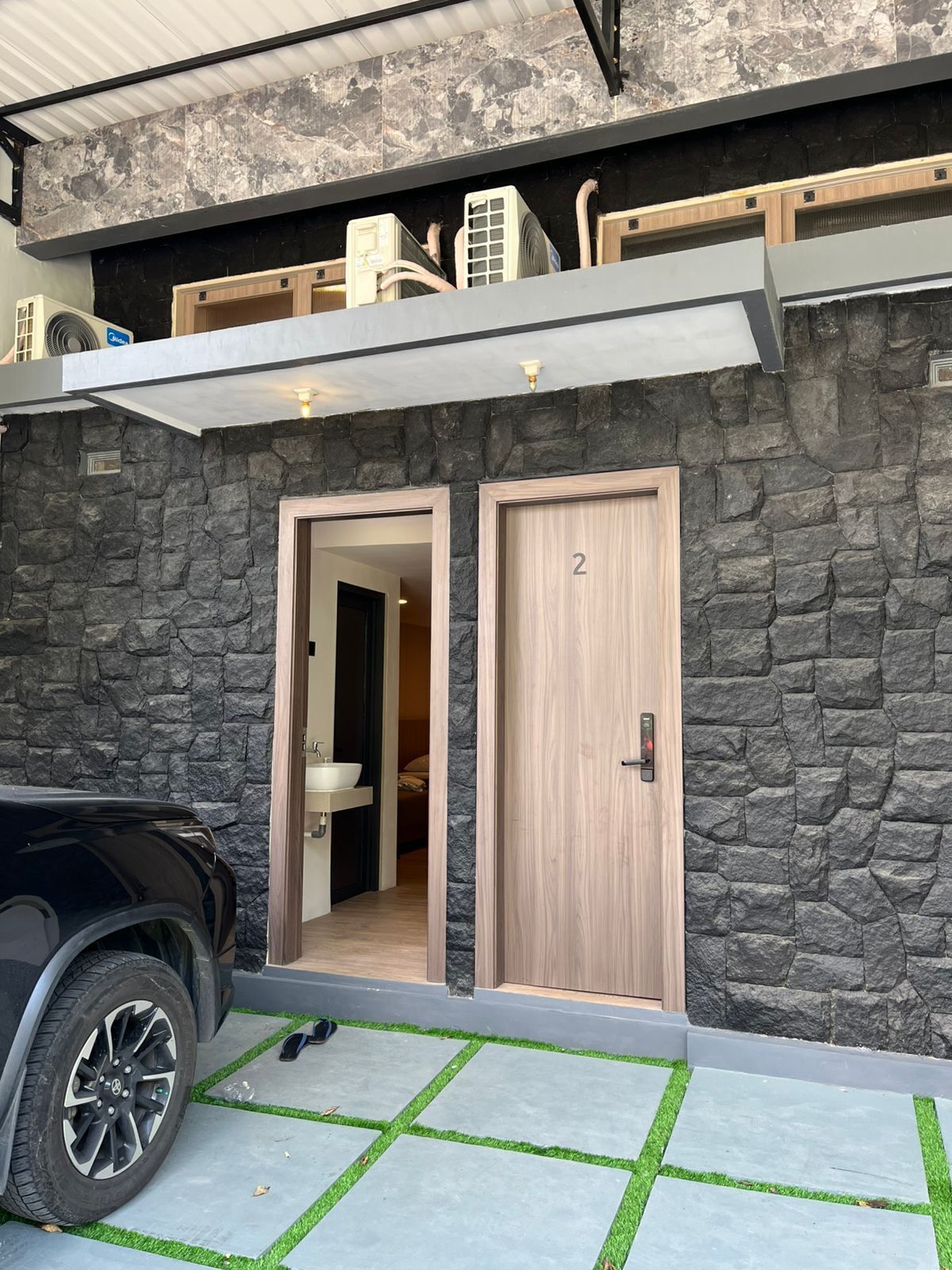 Voorkant van accommodatie