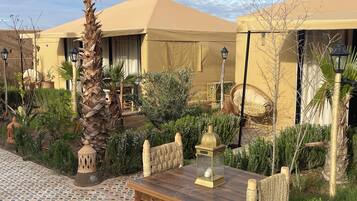 Luxury-Suite, eigenes Bad, Gartenblick | Blick auf den Garten