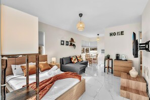 Iron/ironing board, travel cot, free WiFi, bed sheets