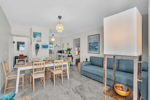 Smart TV - Santorini Blu | Elegant 1BR Beach Retreat Steps to Ocean (Hollywood)