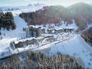 Aerial view - Cozy apartment in Courchevel 1650 - 4 guests (Courchevel 1650)