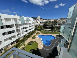 Pool - Charming Apt with Pool, 360º Terrace, Near Beach & Town - Sleeps 4, A/C, Elevator (Roses)