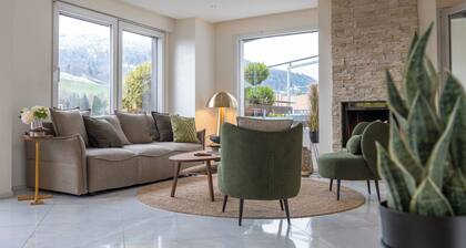 The View- Lucerne-Pilatusblick-Lake Lucerne-Mountain View