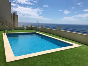 Pool - Beautiful apartment with pool, WiFi, AC and parking 700m from beach (Roses)