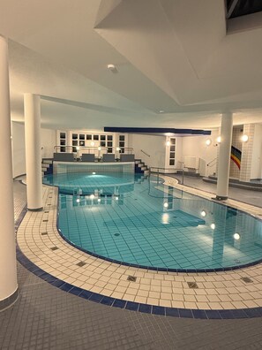 Pool - Dat Stürboord with North Sea view, swimming pool and sauna (Wurster Nordseeküste)