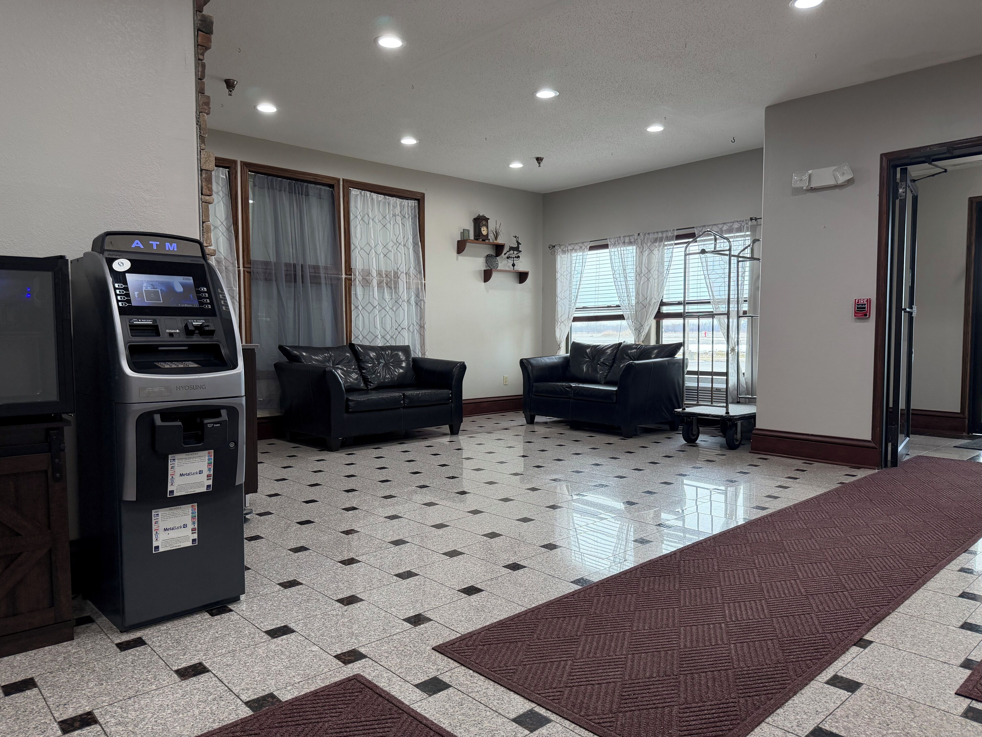 Sitteområde i lobbyen