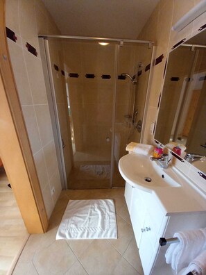 Shower, hair dryer, towels, soap - House at the edge of the forest Thiersee (Thiersee)
