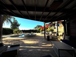 Terrace/patio - Secluded Paradise Oasis + Gorgeous Pool in East San Diego (El Cajon)