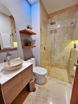 Shower, hair dryer, towels - OceanView 3BD PH with Private Terrace & Pool (Tulum)