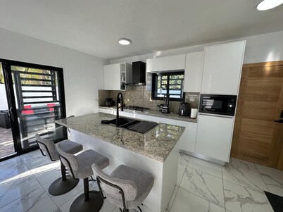 Charming El Cercado Villa - Spacious Modern 3BR with AC- Family Friendly