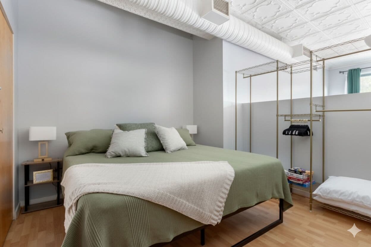 1 室のベッドルーム、WiFi、ベッドシーツ