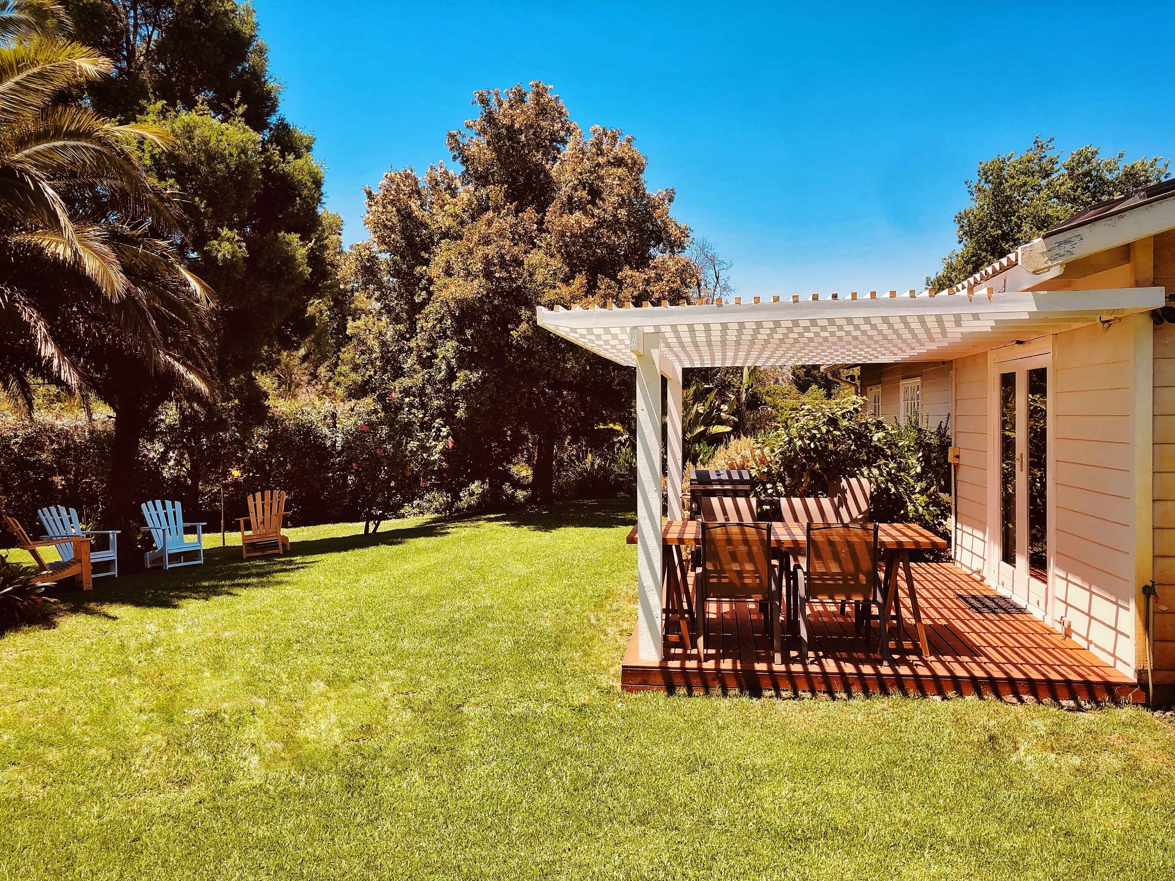 屋外ダイニングエリア