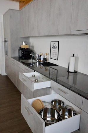 Fridge, microwave, oven, stovetop - Here are some examples to help you. (Alt St. Johann)
