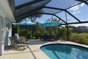 Outdoor pool, a heated pool - Canal-Front Oasis & Heated Pool, Near Beaches (Rotonda West)