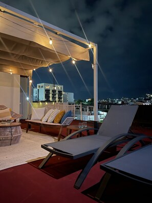 Terrace/patio - Crete Apartment, A Mediterranean charm. (Puerto Vallarta)
