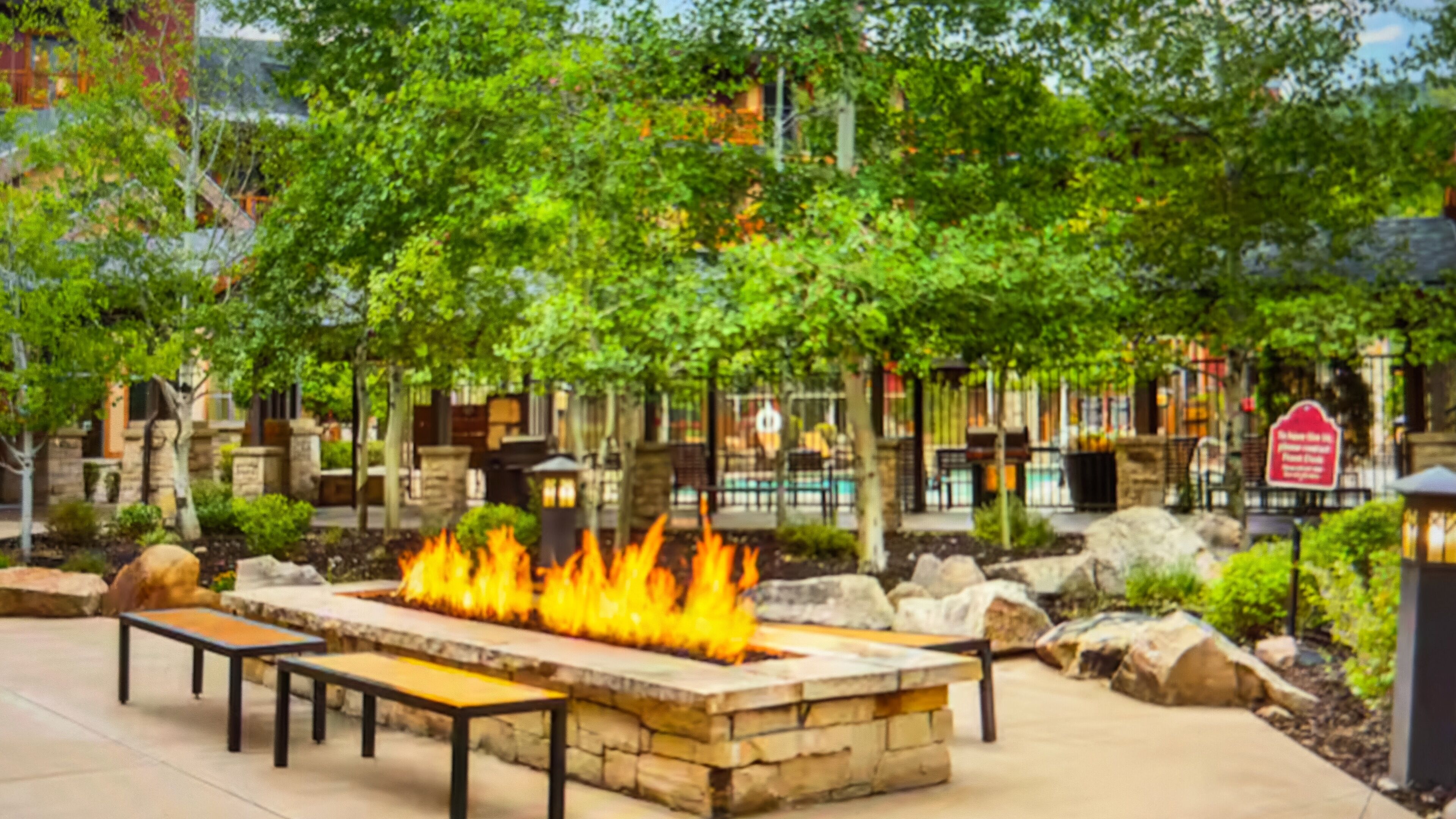 Enceinte de l’hébergement