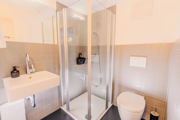 Habitación doble Confort | Baño | Regadera, secadora de cabello, toallas, jabón