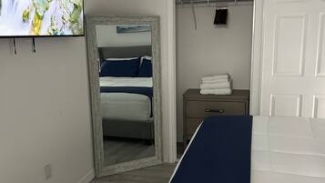 1 bedroom, in-room safe, iron/ironing board, travel cot