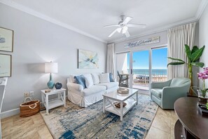 TV - Magnificent Views, 2 Beachfront Bedrooms, 45' Wide Balcony! Spacious, Low floor! (Gulf Shores)