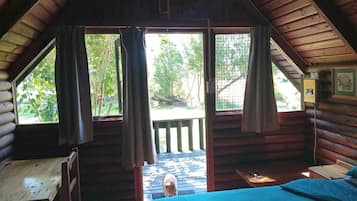 Cabin, 1 Large Single Bed, Private Bathroom, Mountain View