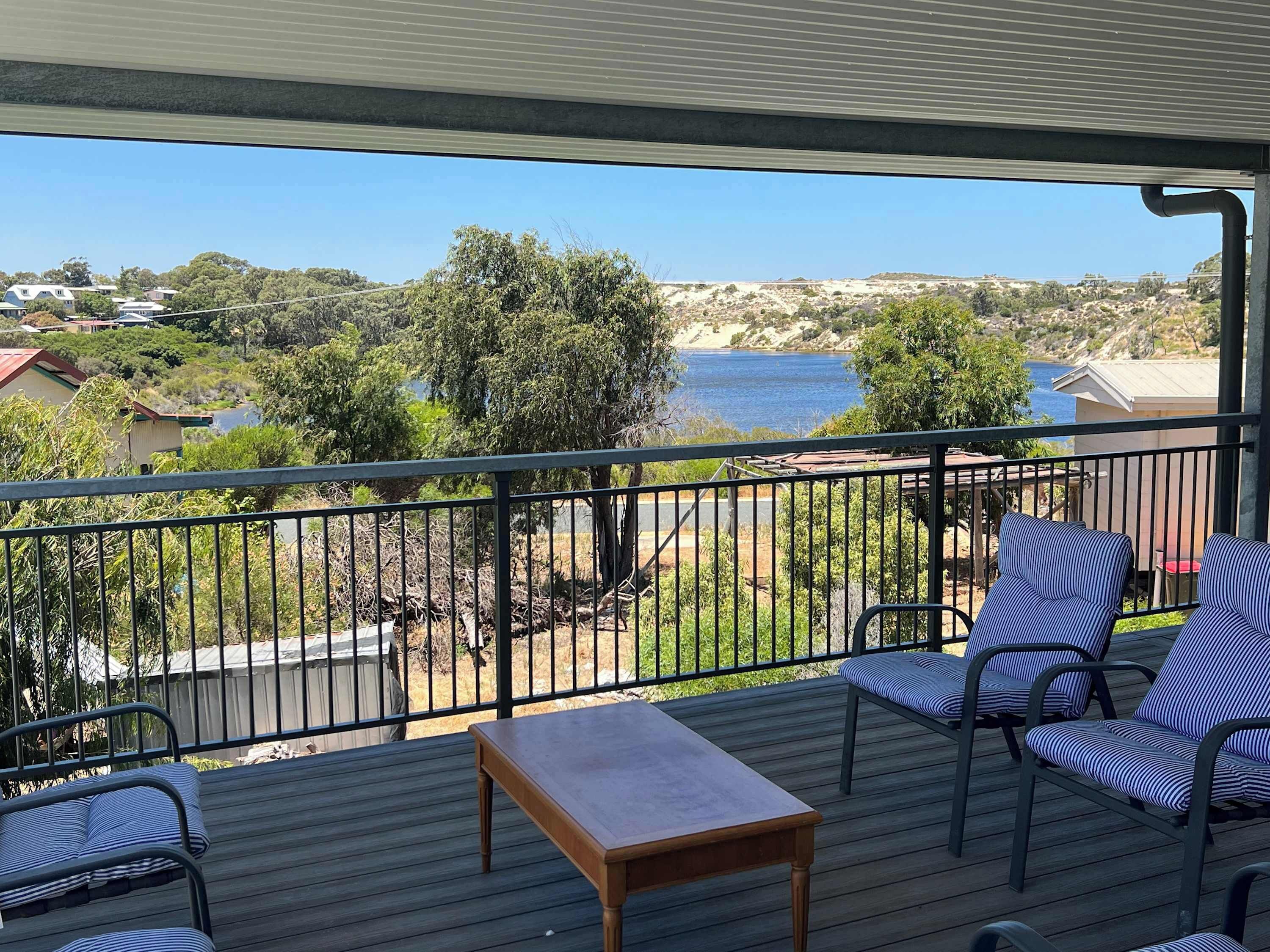 Riverside balcony view