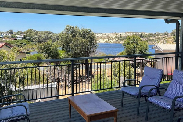 Riverside balcony view