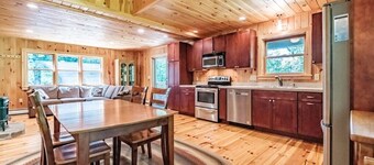 3 bedroom Lake Chalet with private dock close to Sunday River Ski & Golf resort.