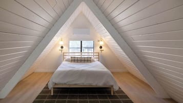 Een bureau, wifi, beddengoed