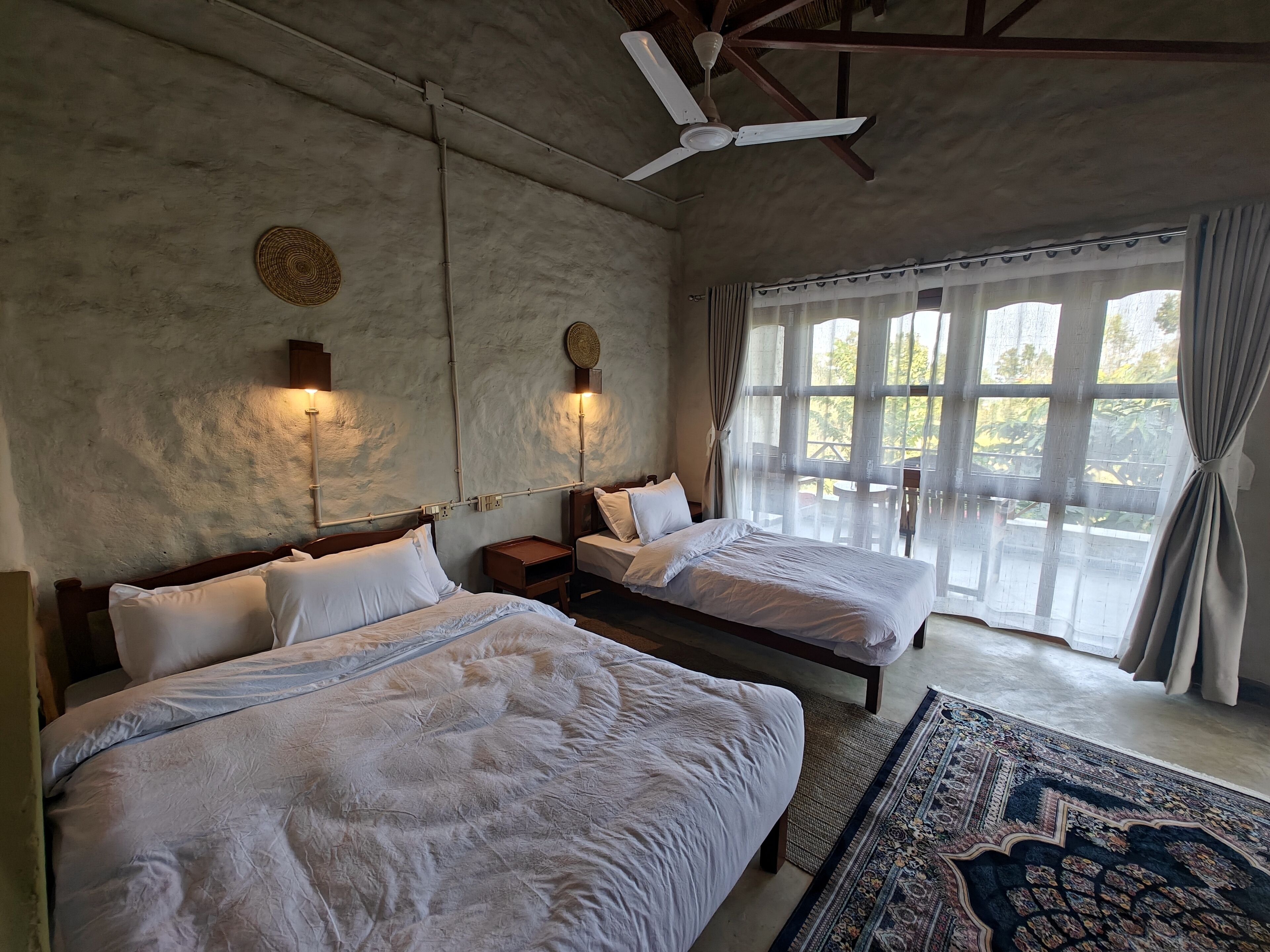 Standard Double Room, Garden View | Desk, laptop workspace, free WiFi