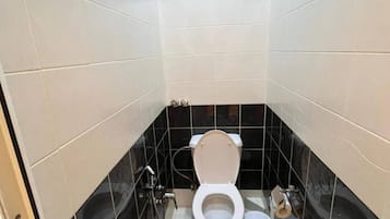 Sèche-cheveux, serviettes fournies, savon, papier toilette