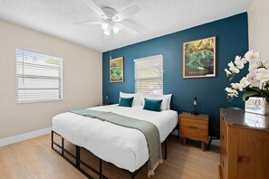 4 bedrooms, iron/ironing board, travel crib, free WiFi