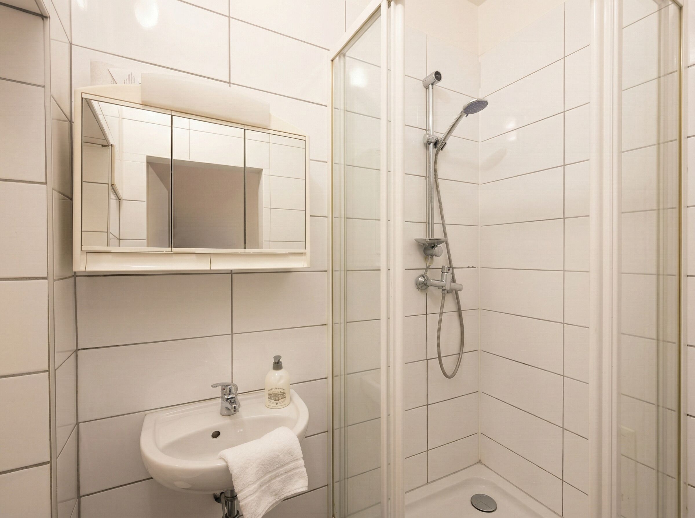 Leilighet – basic | Bad | Dusj, toalettartikler (inkludert), hårføner og håndklær