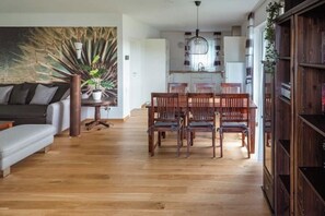 Living area - Vacation home Pusteblume - peace, space & feel-good moments in Saal (Saal)
