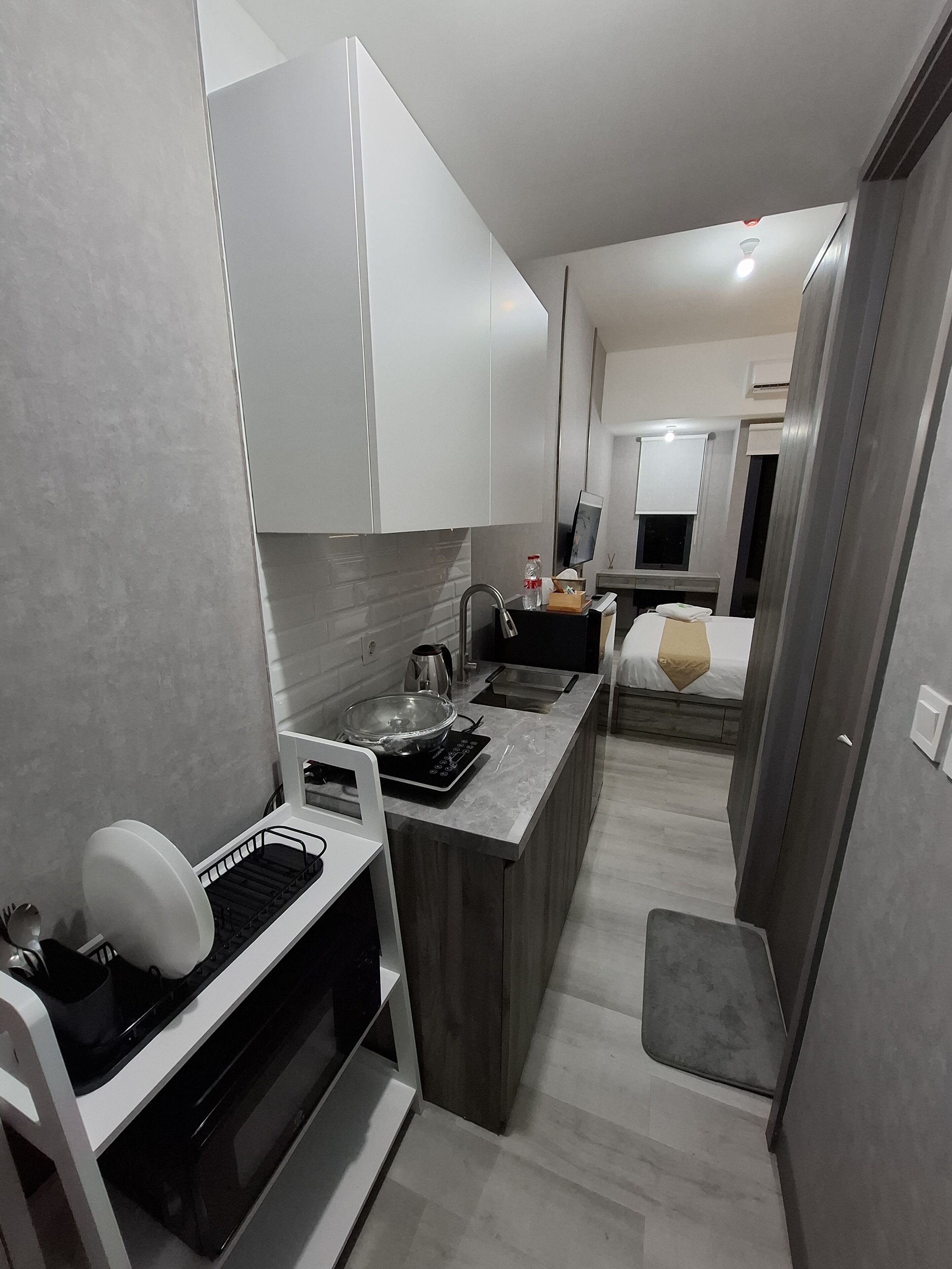 Studio | Dapur peribadi | Peti sejuk mini, dapur 