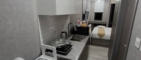 Studio | Dapur peribadi | Peti sejuk mini, dapur