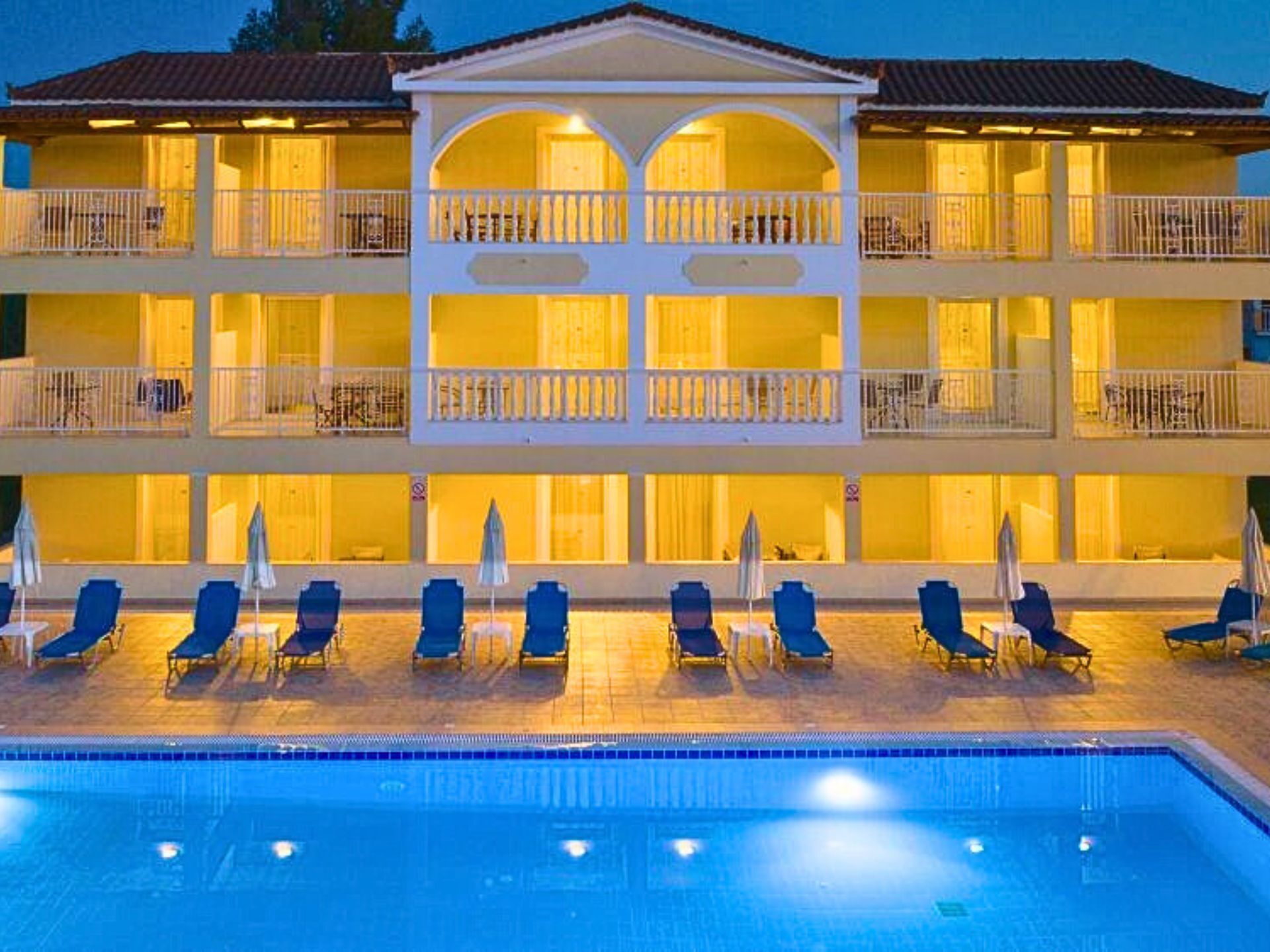 Voorkant van accommodatie