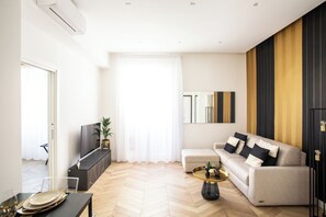 Living area - Elegant apartment a 10-minute walk from Piazza del Popolo and Vatican (Roma)