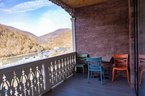 Triple Room, Balcony, Mountain View | Living area | TV - Machakhela Inn - Winery and Resort (Khelvachauri)