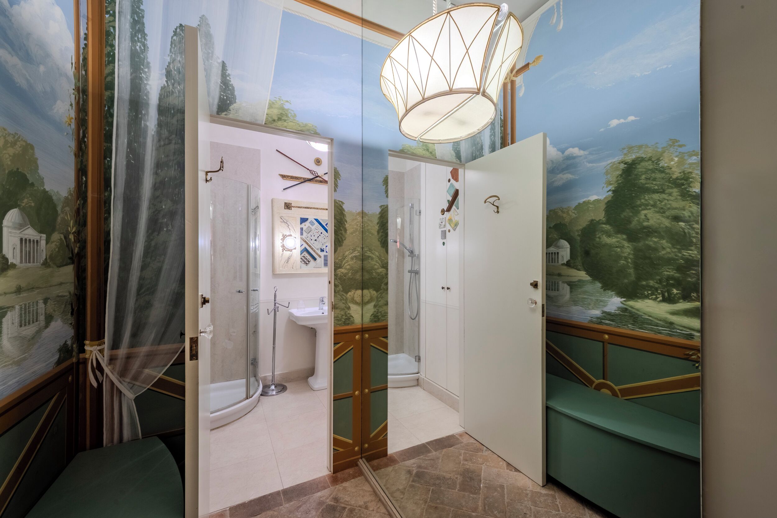 Dusche, Haartrockner, Bidet, Handtücher