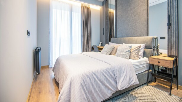 1 slaapkamer, een strijkplank/strijkijzer, wifi, beddengoed