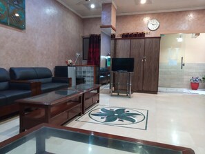 Sittområde i lobbyn