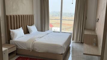 Desk, laptop workspace