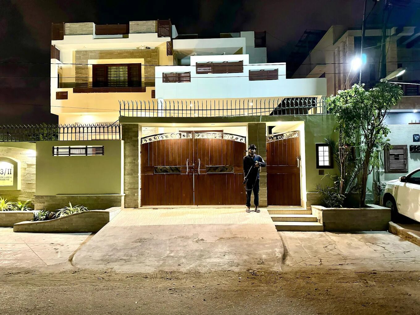 Voorkant van accommodatie