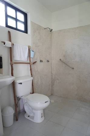 Towels, soap, toilet paper