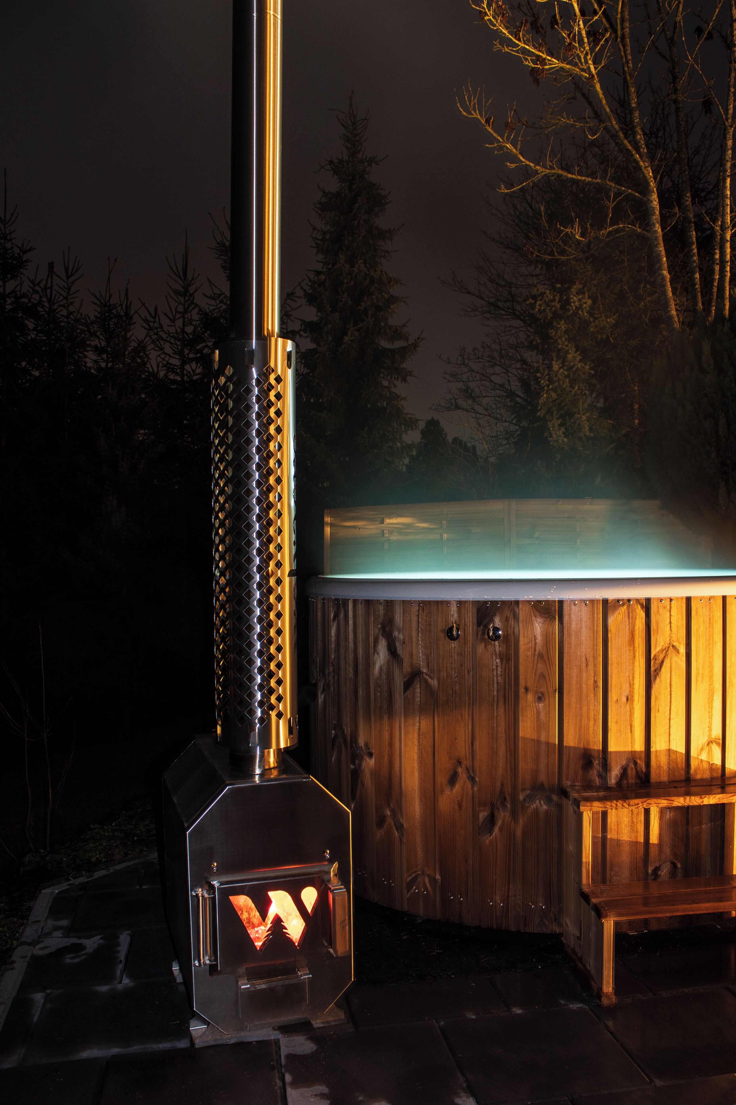 Bain à remous extérieur